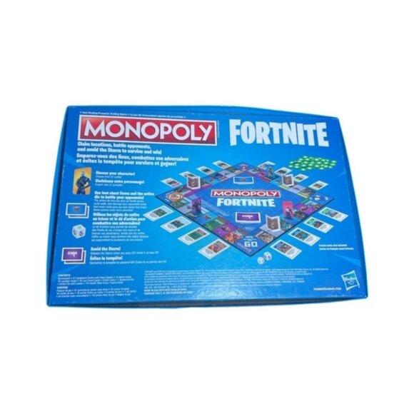 Monopoly Fortnite NEW Board Game Gift Present Christmas Birthday Kids Gaming Box - Picture 8 of 12